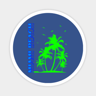 Miami Beach Green Magnet